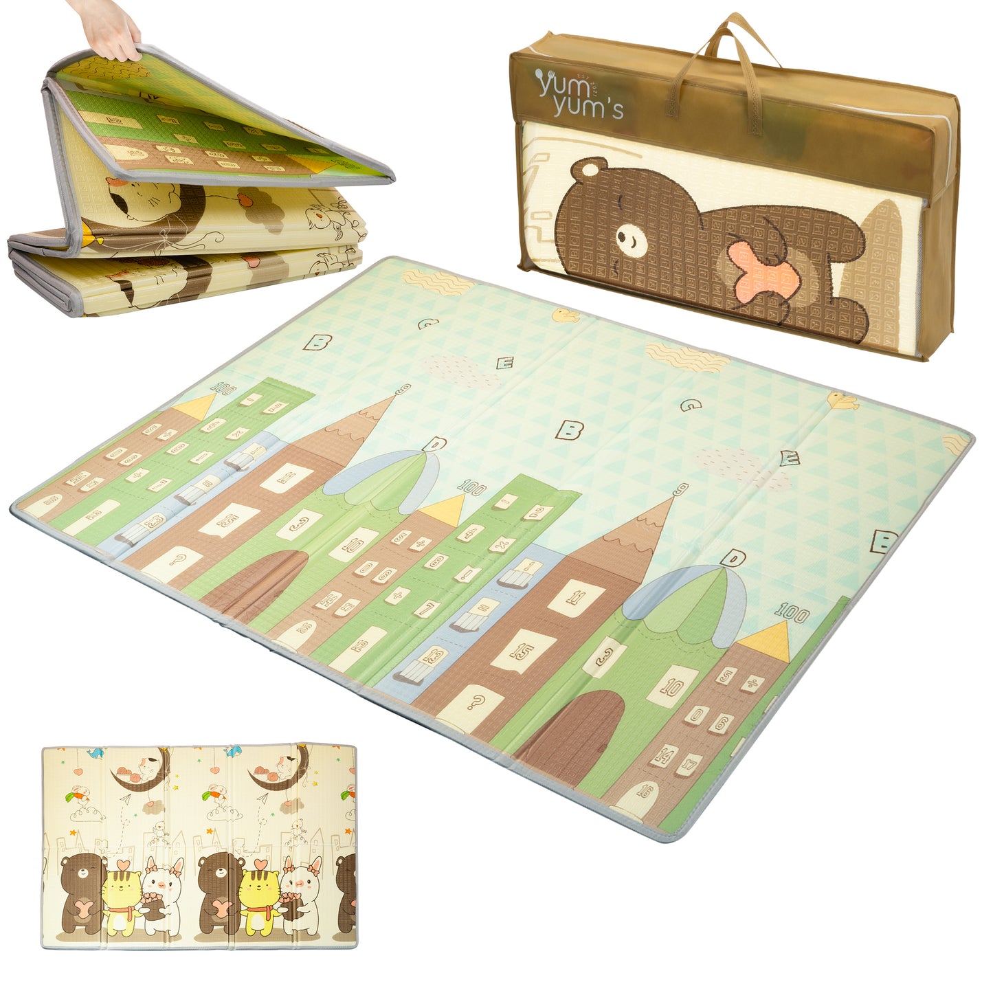 DOUBLE SIDED FOAM PLAYMATS