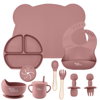 10 PIECE SILICONE WEANING SET