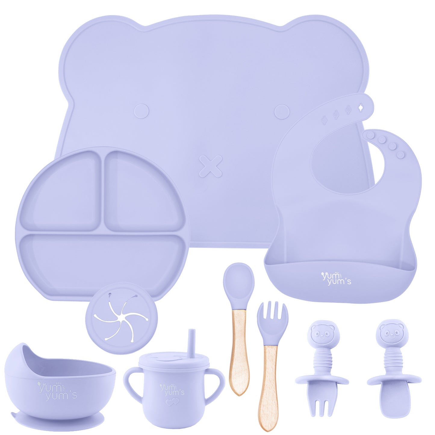 10 PIECE SILICONE WEANING SET