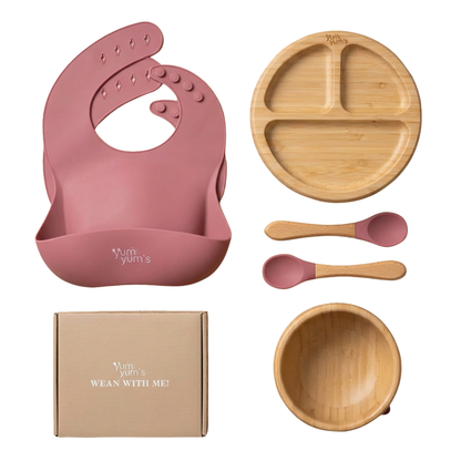6 PIECE BAMBOO WEANING SET