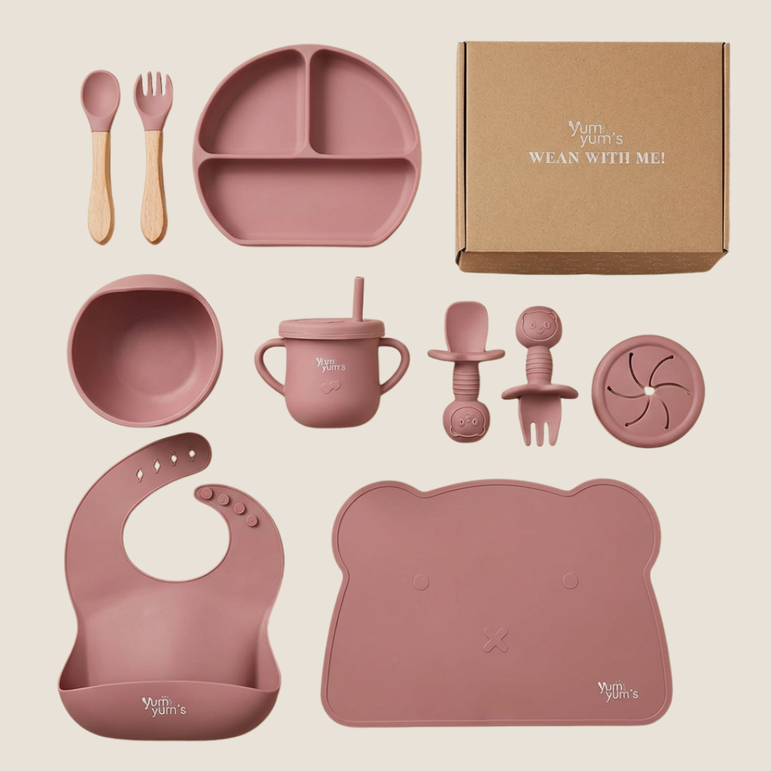 10 PIECE SILICONE WEANING SET