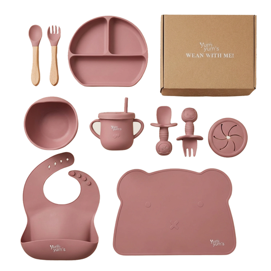 10 PIECE SILICONE WEANING SET