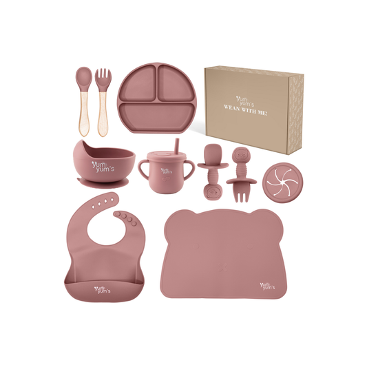 10 PIECE SILICONE WEANING SET