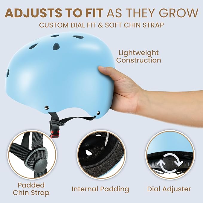 KIDS HELMET & PADS SET