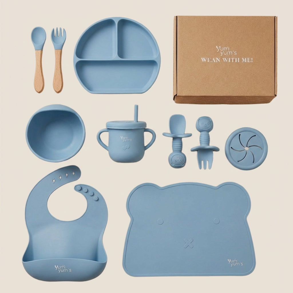 10 PIECE SILICONE WEANING SET