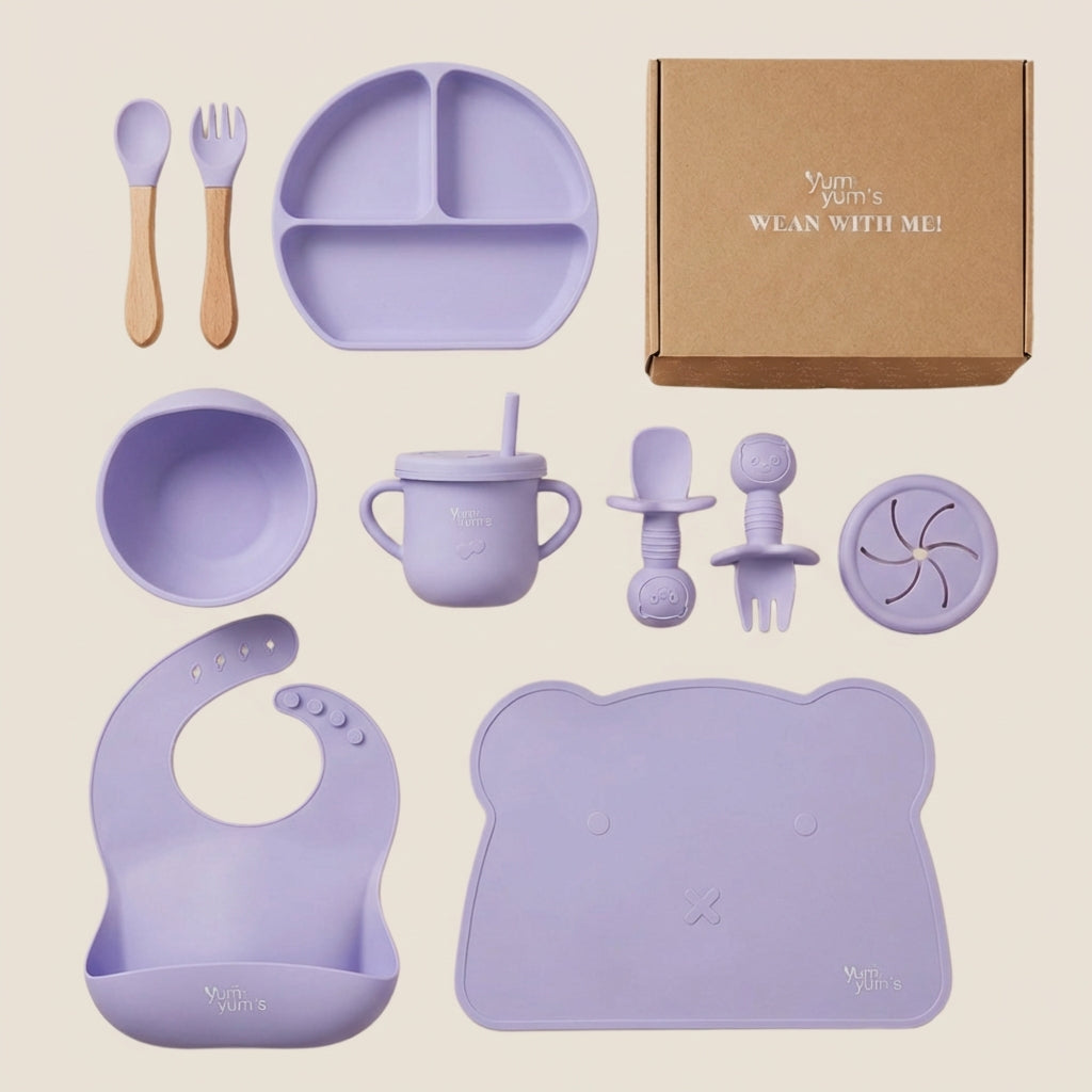 10 PIECE SILICONE WEANING SET