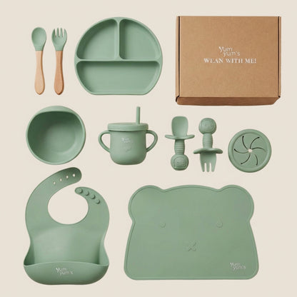 10 PIECE SILICONE WEANING SET