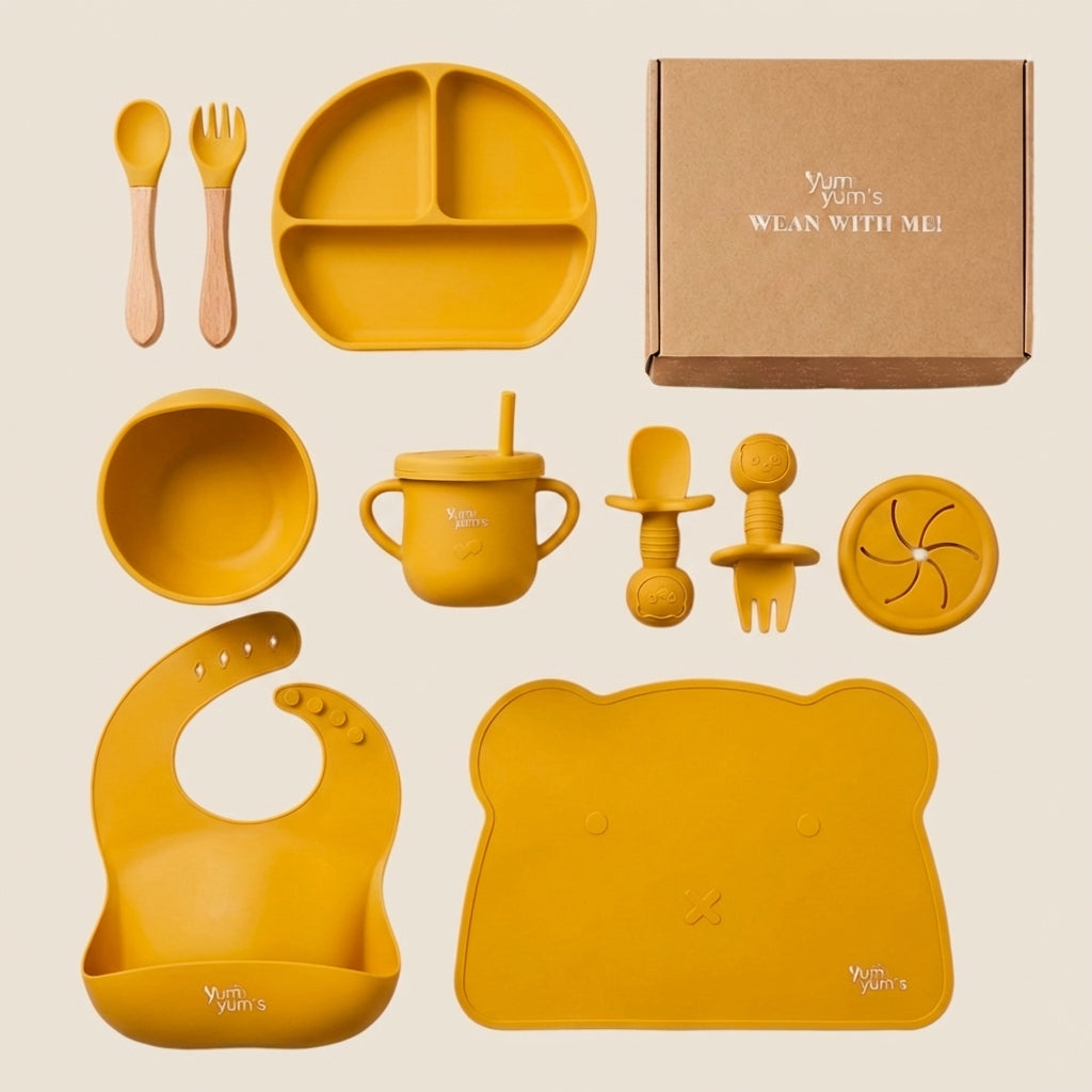 10 PIECE SILICONE WEANING SET