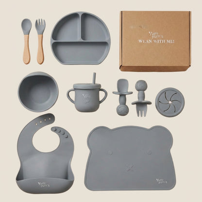 10 PIECE SILICONE WEANING SET