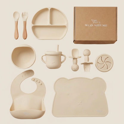 10 PIECE SILICONE WEANING SET