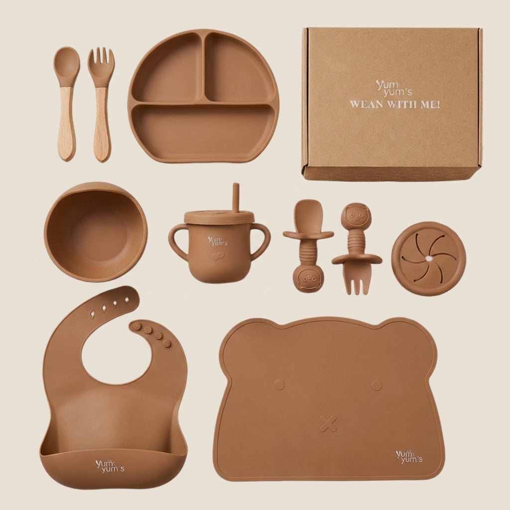 10 PIECE SILICONE WEANING SET